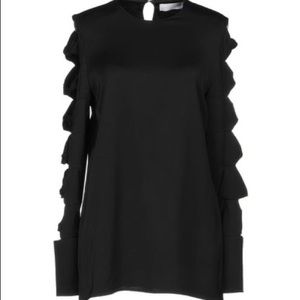 Vitoria Beckham black knot sleeve dress